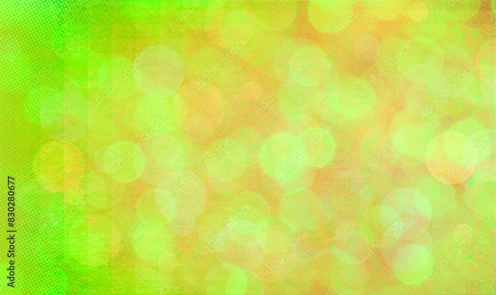 Green bokeh widescreen background for Banner, Poster, celebration, event and various design works