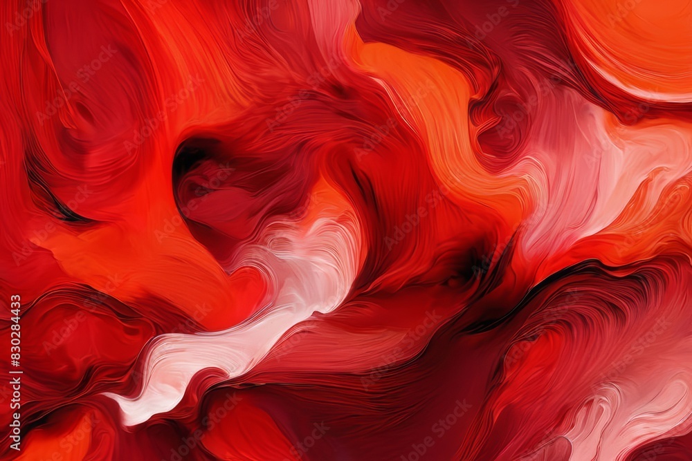 Mesmerizing fantasy background in a vibrant red abstract painting Mesmerizing fantasy background in a vibrant red abstract painting