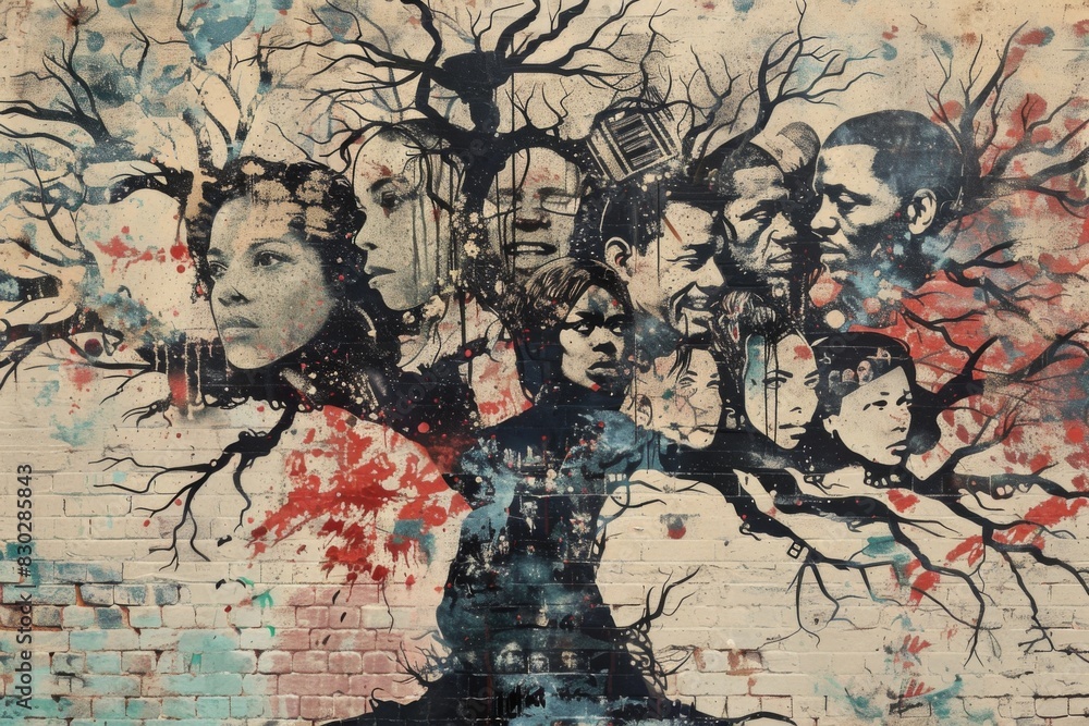 Fototapeta premium Genealogy tree concept illustration 