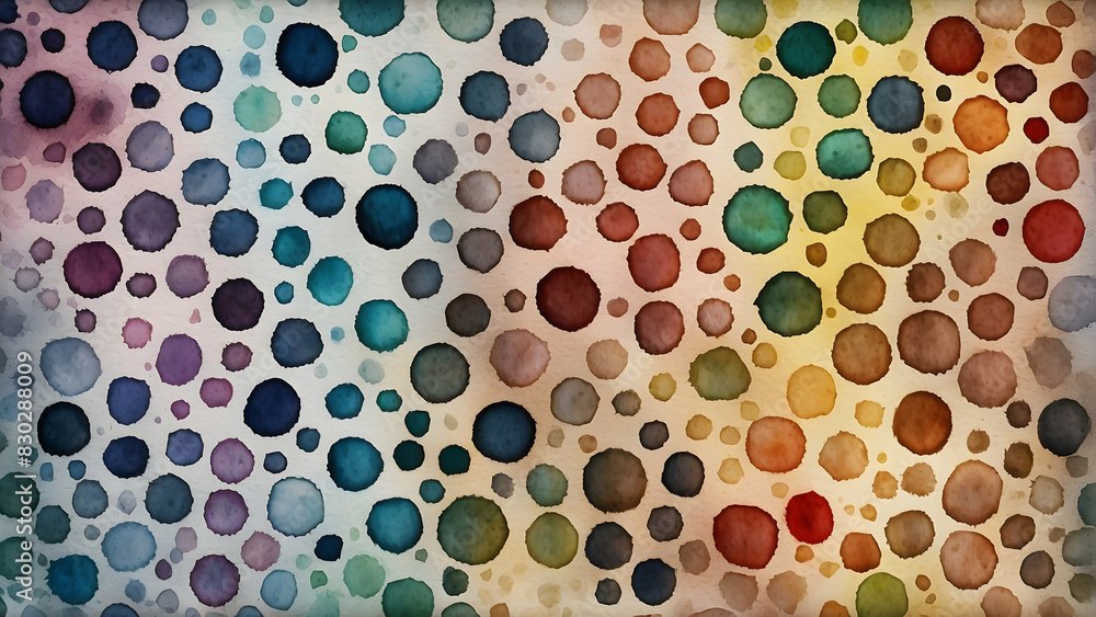 Watercolor dots pattern in gradient hues Watercolor dots pattern in gradient hues
