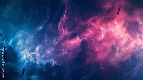 Mysterious blend: dark blue bright pink tones swirling textures backdrop photo