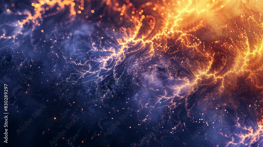 Gradient from bronze to deep indigo fractal-like patterns glowing lines backdrop Gradient from bronze to deep indigo fractal-like patterns glowing lines backdrop