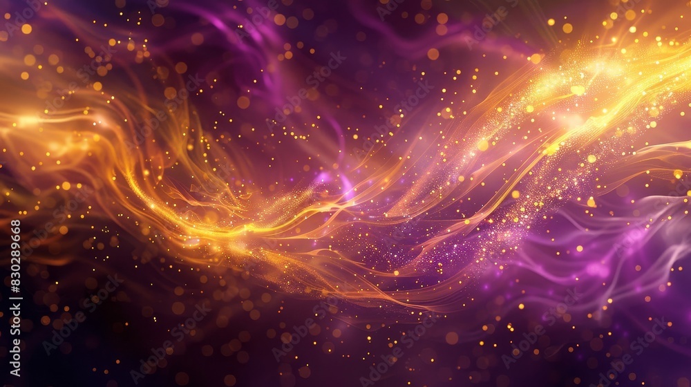 Dynamic wallpaper with bright yellow and deep purple mix swirling patterns starry lights backdrop Dynamic wallpaper with bright yellow and deep purple mix swirling patterns starry lights backdrop