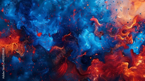 Fiery red bright blue flame textures backdrop