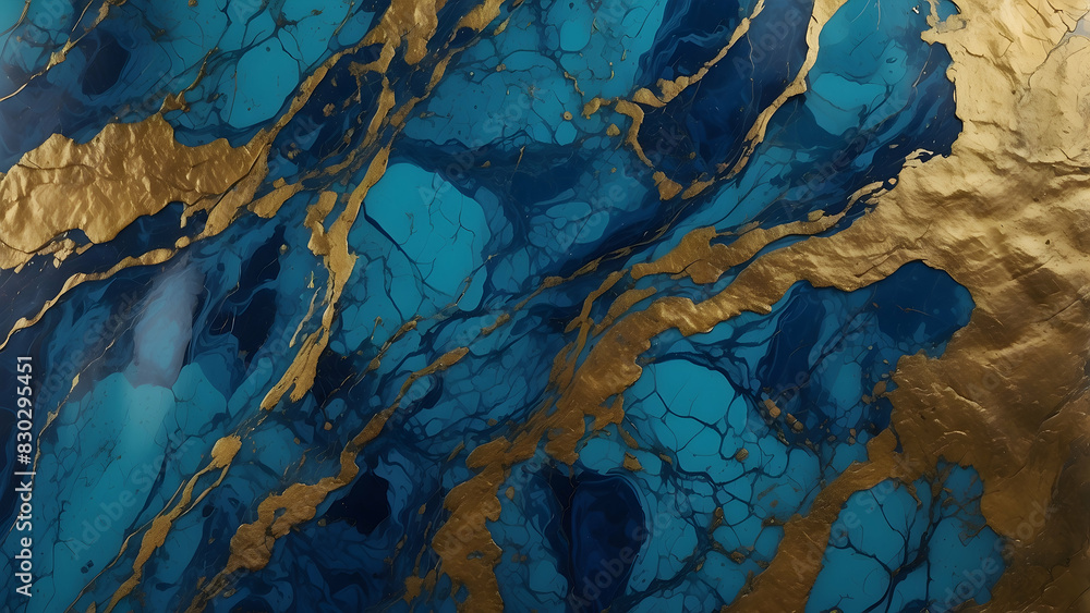 Luxurious gold and blue marble pattern Luxurious gold and blue marble pattern