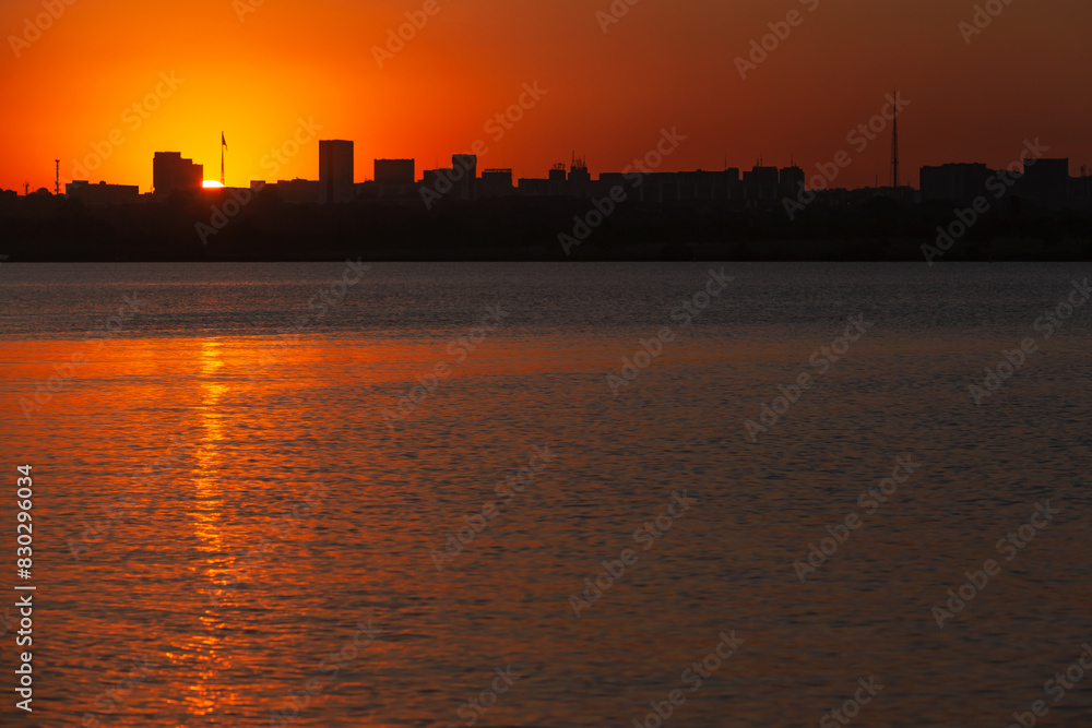 Brasília skyline at sunset Brasília skyline at sunset
