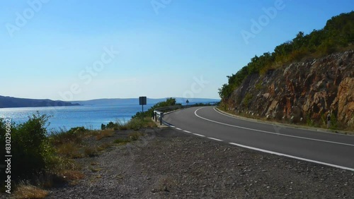 Croatian coast on Adriatic Sea