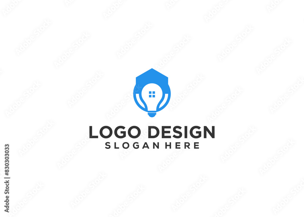 Smart Home logo,Smart house logo,lamp house logo design template Smart Home logo,Smart house logo,lamp house logo design template