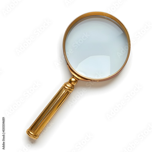observation, inquiry, enlarge, inspect, technology, advancement, Magnifying glass cut out on a white background