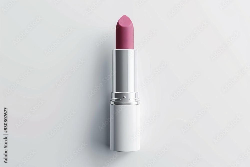 soft pink lipstick tube on clean white background realistic product photo generated by ai soft pink lipstick tube on clean white background realistic product photo generated by ai