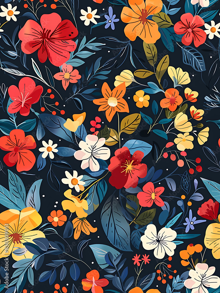 floral  illustration graphic