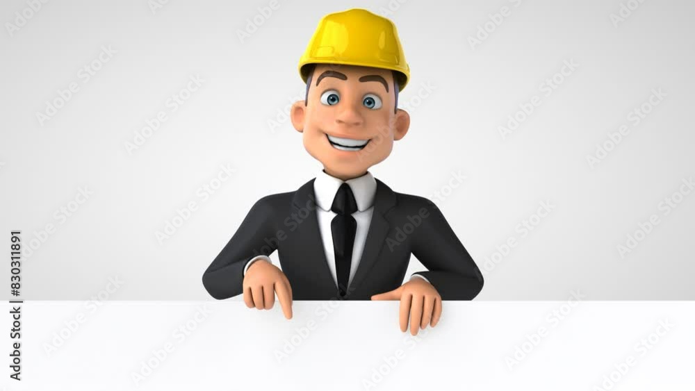 Fun cartoon architect Fun cartoon architect