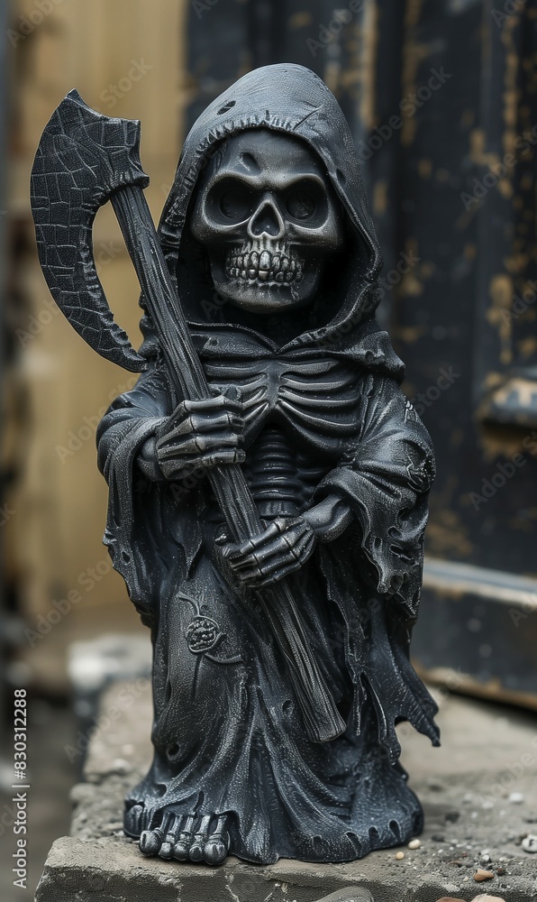 cute small grim reaper kid on graveyard, spooky fun halloween background wallpaper cute small grim reaper kid on graveyard, spooky fun halloween background wallpaper