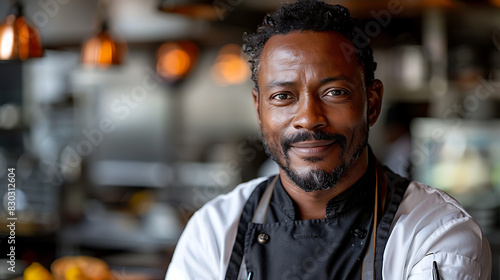 resilient innovative Male African American chef infusing soulful flavor cultural heritage into his culinary creation skill passion reimagines traditional recipe modern twist tantalizing taste bud cele photo