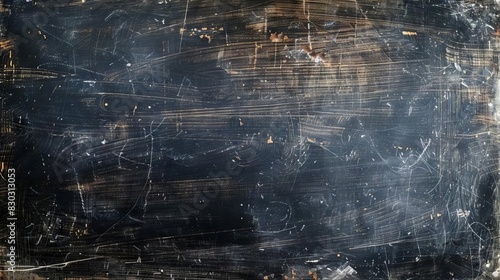 rustic blackboard texture with chalk remnants abstract background photo