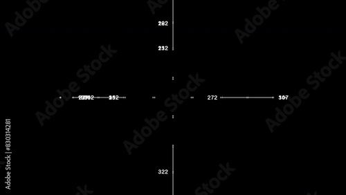 Digital HUD Data Display for futuristic tech monitoring and precision navigation