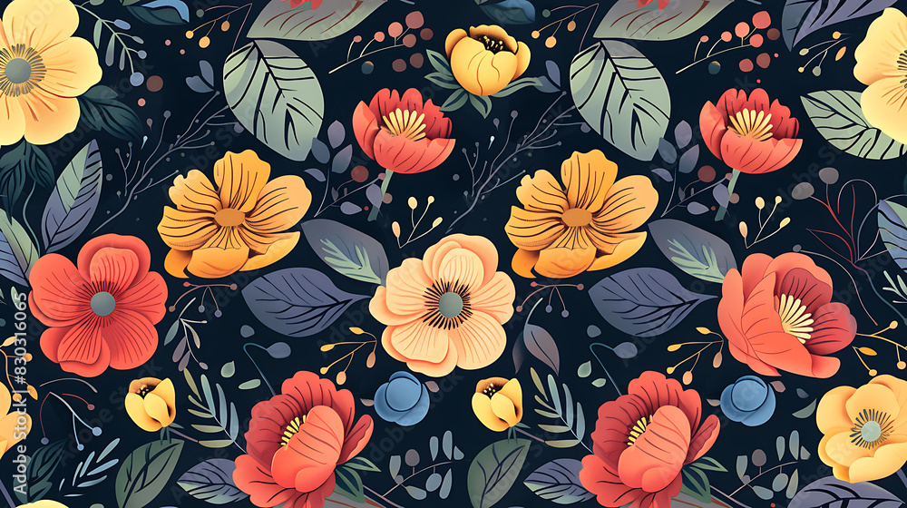 floral print graphic floral print graphic