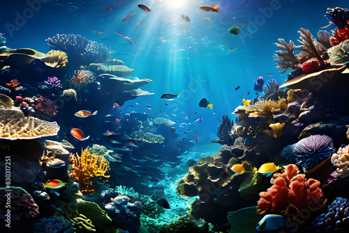 The Beauty of Coral Reefs Below the Ocean Surface