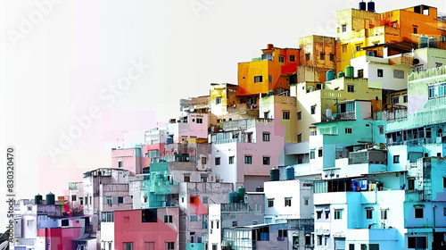 Colorful houses in the city © Victoria Andrievska