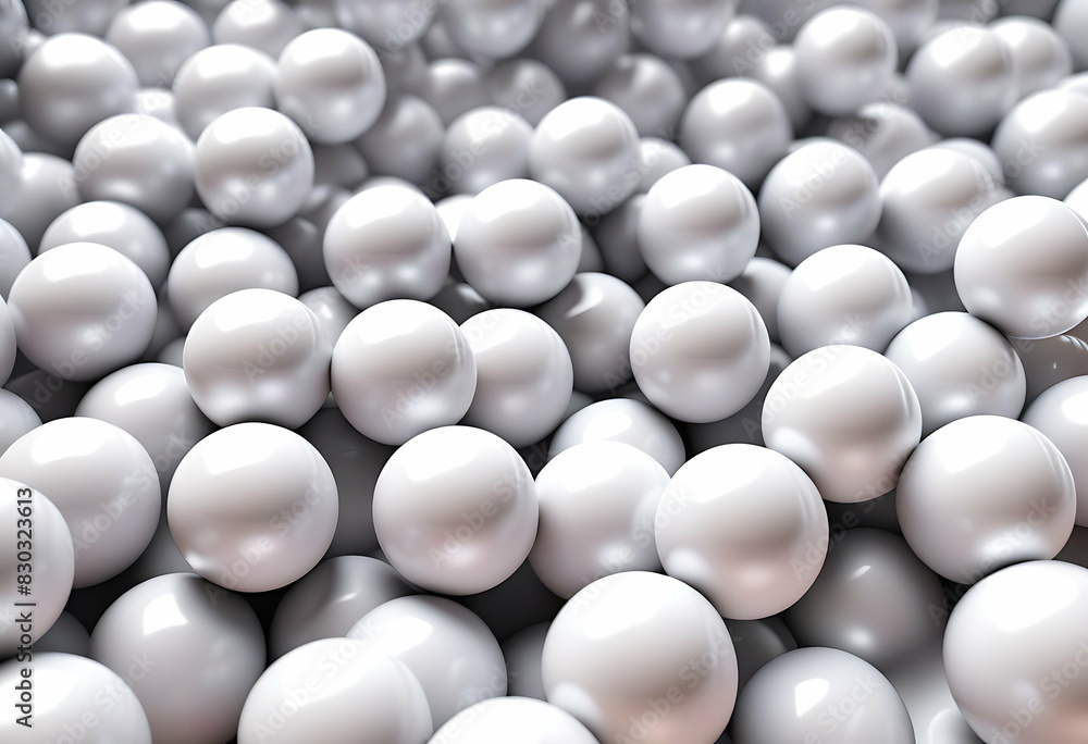 3D Rendering of Balls with Different Depth of Field 3D Rendering of Balls with Different Depth of Field