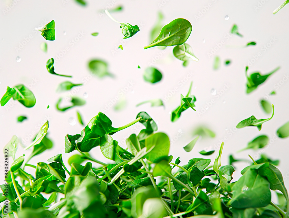 Ruccola leaves isolated on white background Ruccola leaves isolated on white background