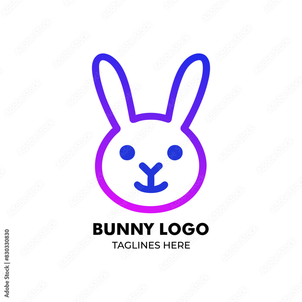 Fototapeta premium Bunny Logo