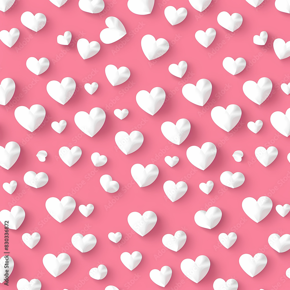 Seamless Valentine Pattern with Small Hearts on Red Background - Romantic Design for Love & Holiday Themes Seamless Valentine Pattern with Small Hearts on Red Background - Romantic Design for Love & Holiday Themes