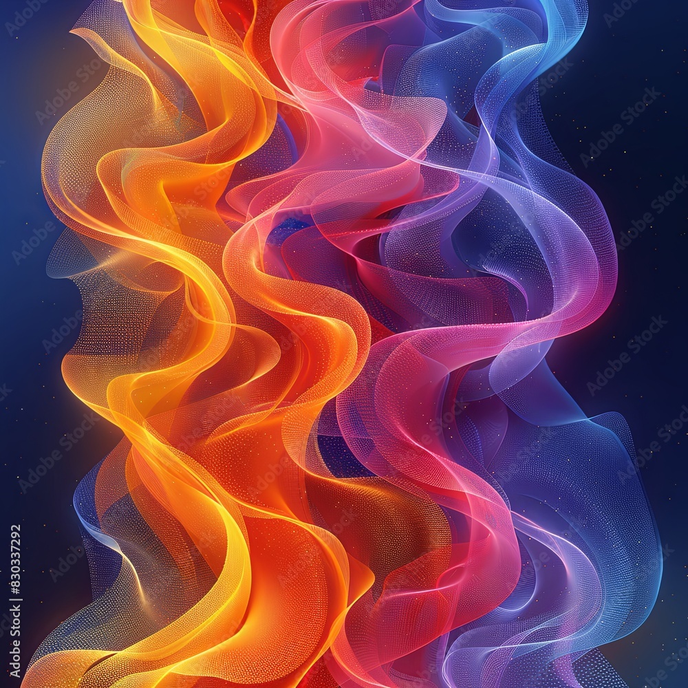 Abstract Background with Colorful Gradients and Movement Abstract Background with Colorful Gradients and Movement