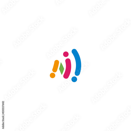 W initial monogram vector icon illustration
