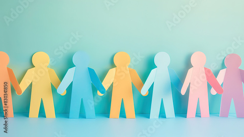 Creative Copy Space for Human Paper Themes: International Friendship Day & World Population Day