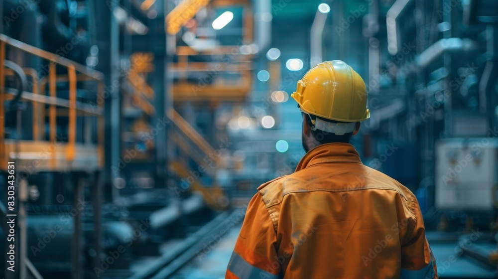 Safety protocols in action during industrial tasks Safety protocols in action during industrial tasks