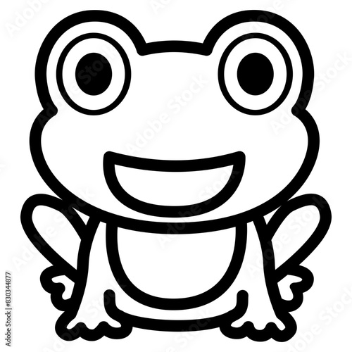 Cute Frog Outline