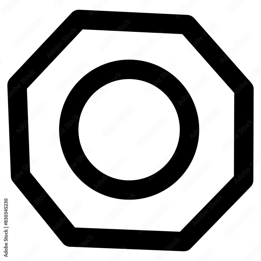 Nut Bolt Outline Nut Bolt Outline