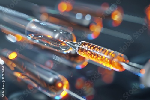 A digital rendering of a bone marrow biopsy needle in action, with a focus on the precision and technique required for the procedure