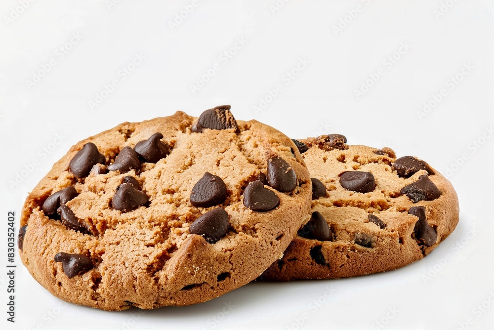 Close-Up of Chocolate Chip Cookies, with Copy space Close-Up of Chocolate Chip Cookies, with Copy space