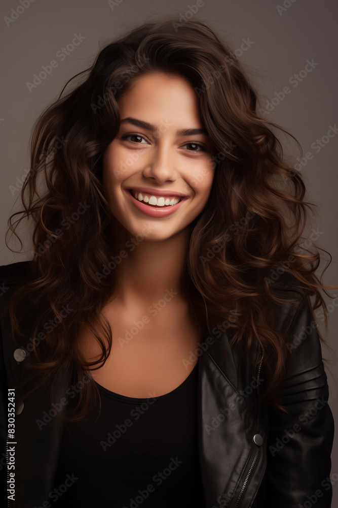 Young spanish woman, smile, isolated Young spanish woman, smile, isolated
