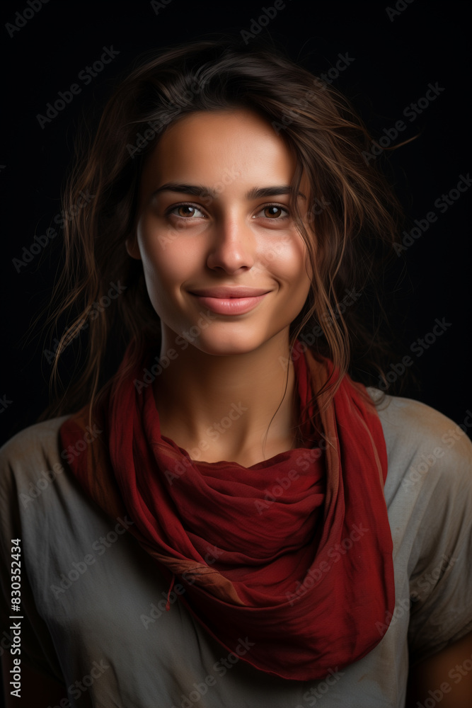Young spanish woman, smile, isolated Young spanish woman, smile, isolated