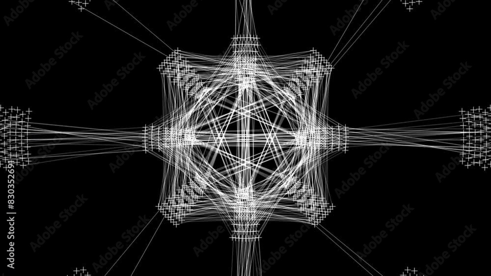 Geometric Light Patterns on Dark Background. Unique design for a visual experience Geometric Light Patterns on Dark Background. Unique design for a visual experience