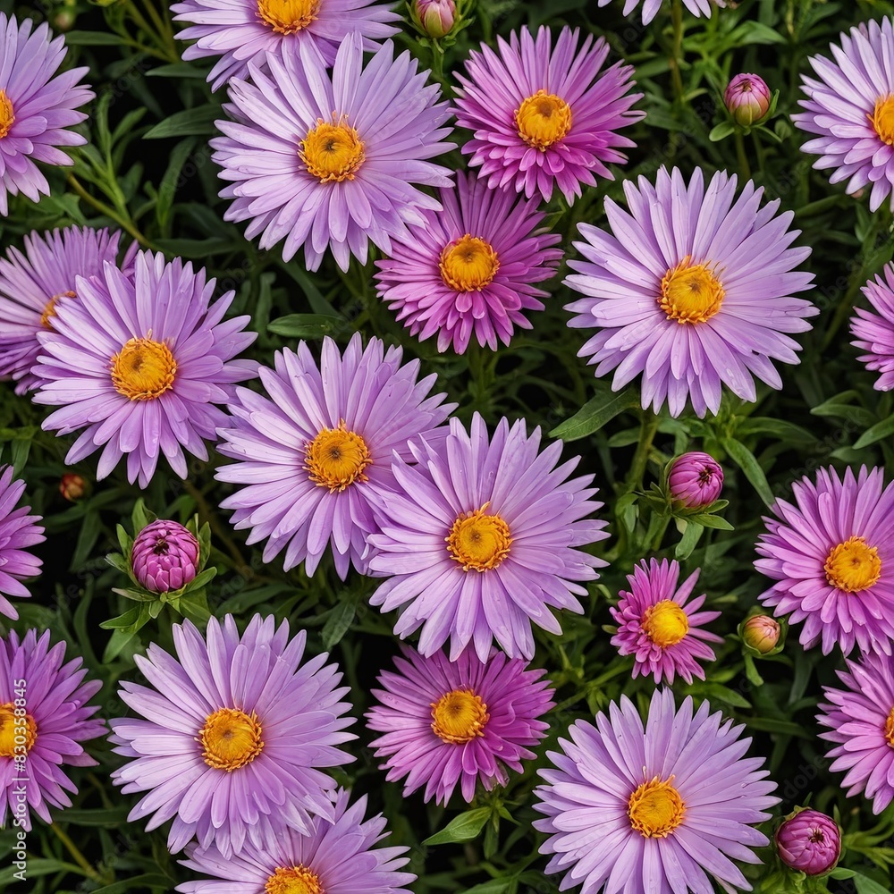 Close-Up of Vibrant Purple Flowers Close-Up of Vibrant Purple Flowers