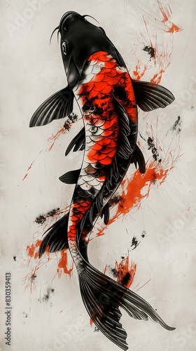 koi fish art
