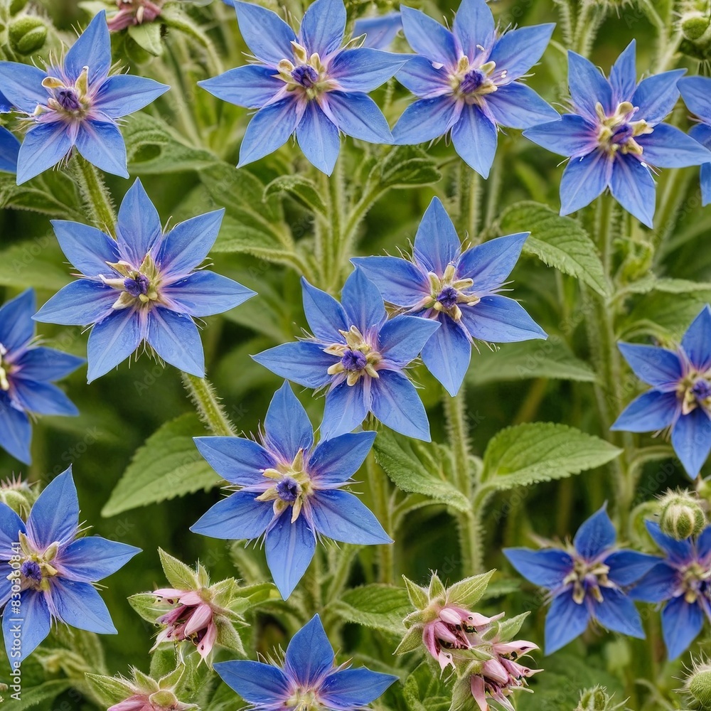 Blue Star Flower in Full Bloom Blue Star Flower in Full Bloom