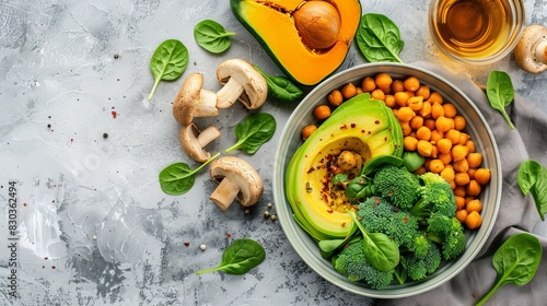 A beautiful bowl of vegetables