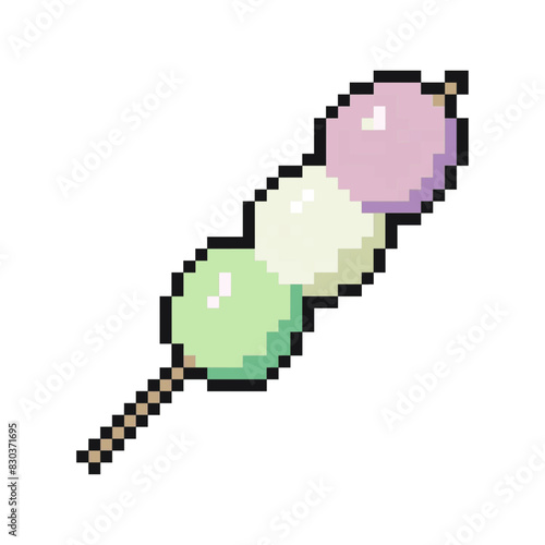 dango pixel art for dynamic digital projects and designs. 