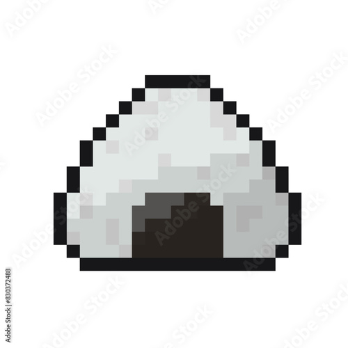 onigiri pixel art for dynamic digital projects and designs.
