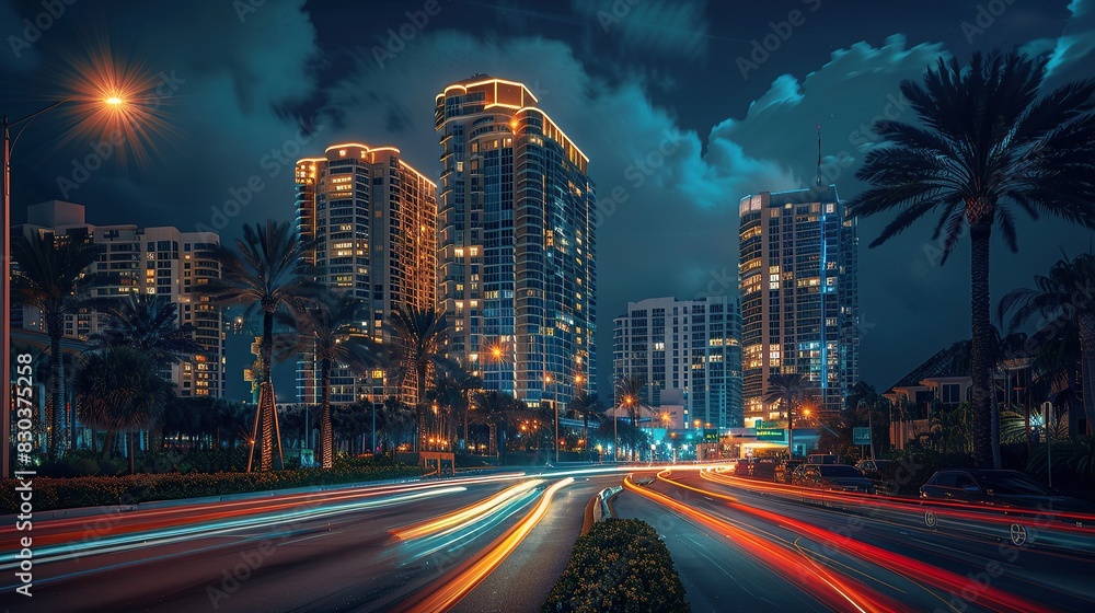 Fototapeta premium building with a digital system