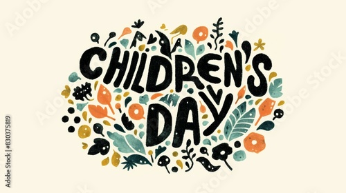 Children's day is a special day for kids photo