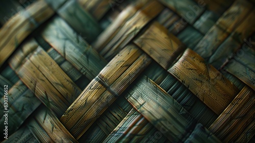 woven bamboo background photo