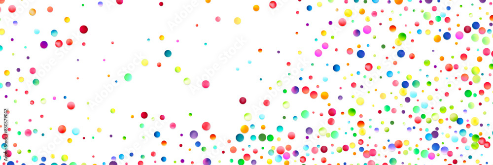 Sprinkled Color Dots Panorama