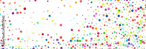Sprinkled Color Dots Panorama