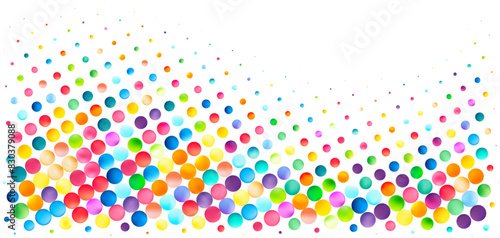 Color Gradient Bubble Cascade